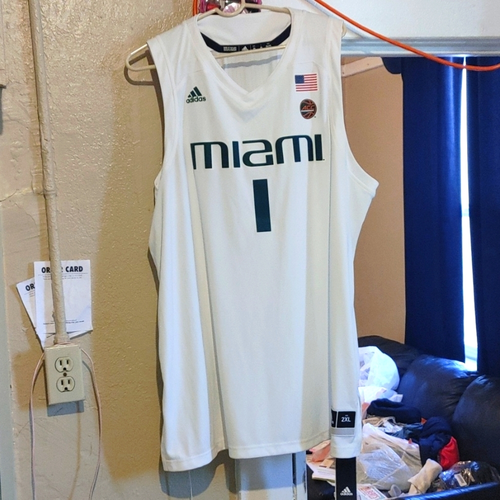 University of Miami Basketball Jersey NCAA XXL